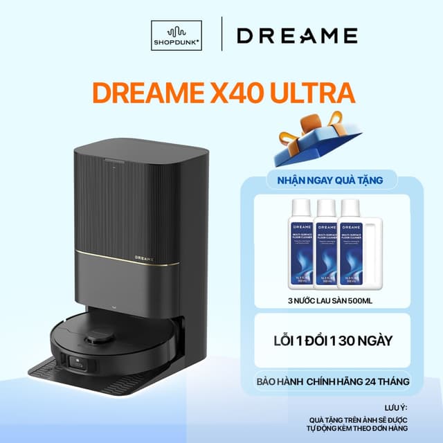 Robot Hút Bụi Lau Nhà Dreame X40 Ultra Chính Hãng | Cảm Biến Bụi Bẩn Thông Minh - Ảnh 10