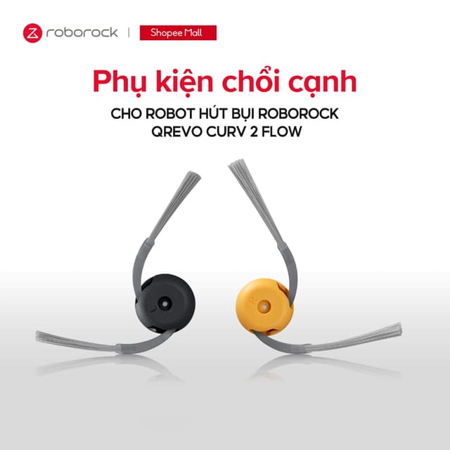 Phụ kiện chổi cạnh dành cho Robot hút bụi Roborock Qrevo Curv 2 Flow - Ảnh 1
