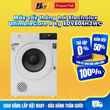 So sánh giá EDV804H3WC - Máy sấy thông hơi Electrolux UltimateCare 8 kg EDV804H3WC - Hàng chính hãng rẻ nhất?
