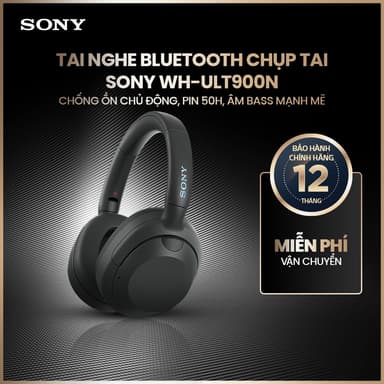 So sánh giá Tai nghe bluetooth chụp tai Sony WH-ULT900N chống ồn chủ động, pin 50h, âm bass mạnh mẽ rẻ nhất?