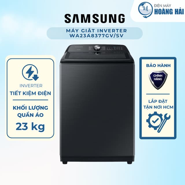 WA23A8377GV/SV | Máy Giặt Samsung Inverter 23 kg WA23A8377GV/SV - Chính hãng - Ảnh 1