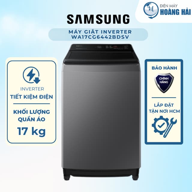 WA17CG6442BD | Máy giặt Samsung Ecobubble Inverter 17 kg WA17CG6442BDSV - Chính Hãng - Ảnh 8