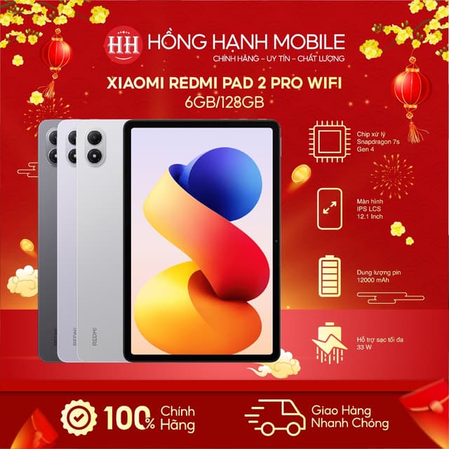 Máy Tính Bảng Xiaomi Redmi Pad 2 Pro Wifi 6GB/128GB - Hàng Chính Hãng - Ảnh 12
