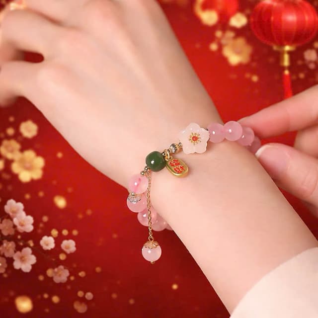 [BOOK HT HN] Tina - Vòng tay Hồng Đào Nhã Tâm - Thạch Anh Hồng - Mang Lại May Mắn - Ảnh 4