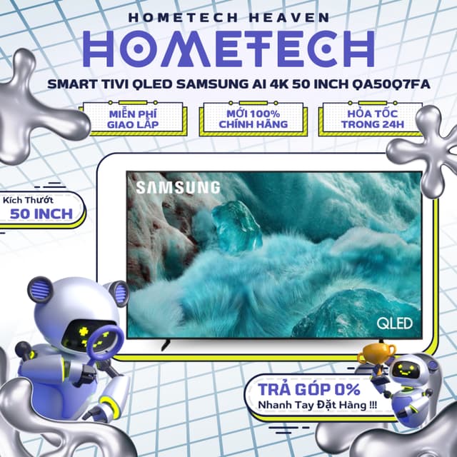 QA65Q7FA/QA55Q7FA/QA50Q7FA/QA43Q7FA Smart Tivi QLED Samsung AI 4K 65/55/50/43 INCH - BH CHÍNH HÃNG - Ảnh 1