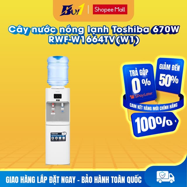 RWF-W1664TV(W1) - Cây nước nóng lạnh Toshiba RWF-W1664TV(W1) 670W - Hàng chính hãng - Ảnh 7