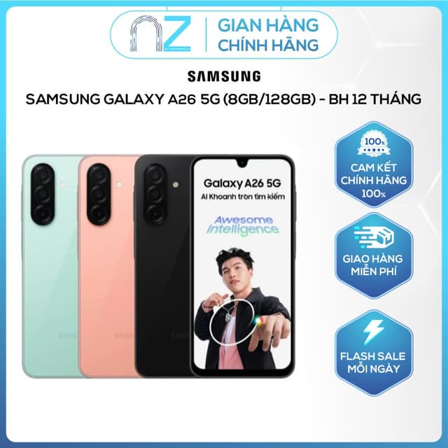 Điện Thoại Samsung Galaxy A26 5G tốc độ cao 8GB/128GB - Nguyên Seal - BH 12 tháng - Ảnh 4