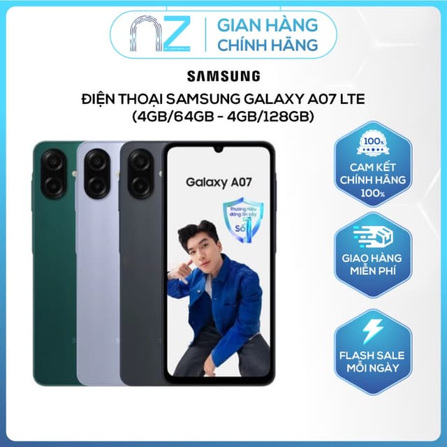 [ Chính Hãng ] Điện Thoại Samsung Galaxy A07 LTE (4GB/64GB - 4GB/128GB) - Nguyên Seal - Ảnh 10