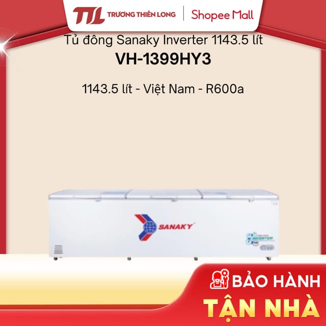 VH-1399HY3 - Tủ Đông Sanaky Inverter 1143.5 Lít VH-1399HY3 [FREESHIP HCM] - Ảnh 10