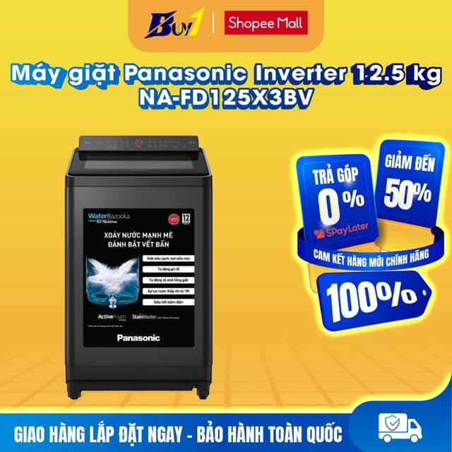 NA-FD125X3BV - Máy giặt Panasonic Inverter 12.5 kg NA-FD125X3BV - Hàng chính hãng - Ảnh 12