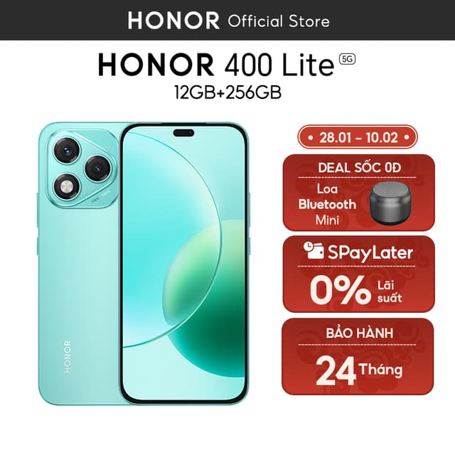 Điện Thoại Honor 400 Lite 5G | Camera 108MP | Pin 5230mAh | RAM 12GB | Bộ nhớ 256GB | BH 24 Tháng - Ảnh 4