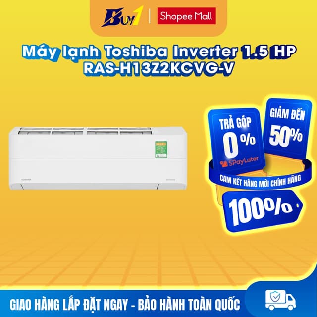 RAS-H13Z2KCVG-V - Máy lạnh Toshiba Inverter 1.5 HP RAS-H13Z2KCVG-V - Hàng chính hãng - Ảnh 5