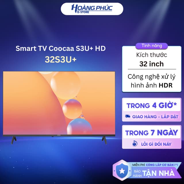 32S3U+ | Smart TV Coocaa S3U+ HD - 32 inch {Toàn Quốc} - Ảnh 2
