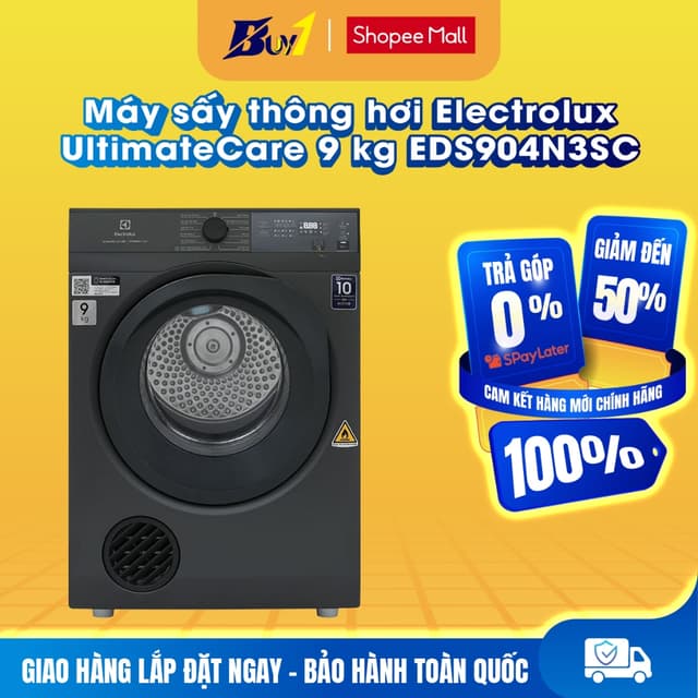 EDS904N3SC - Máy sấy thông hơi Electrolux UltimateCare 9 kg EDS904N3SC - Hàng chính hãng - Ảnh 3