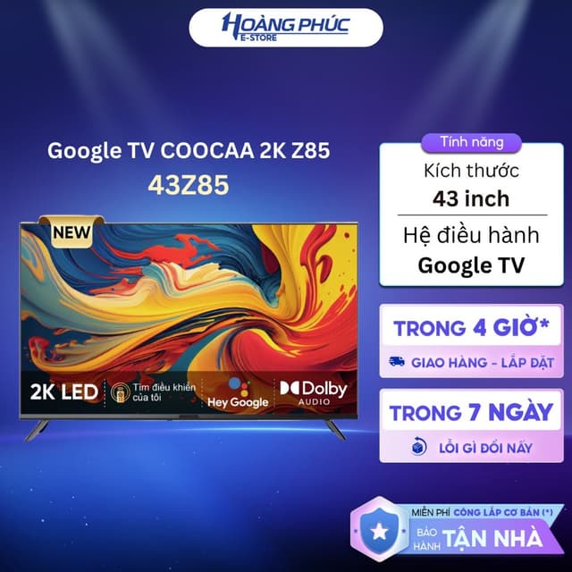Google TV COOCAA Z85 - 32 inch HD 32Z85 | 43 inch FHD 43Z85 - Ảnh 11