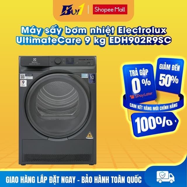 EDH902R9SC - Máy sấy bơm nhiệt Electrolux UltimateCare 9 kg EDH902R9SC - Hàng chính hãng - Ảnh 8