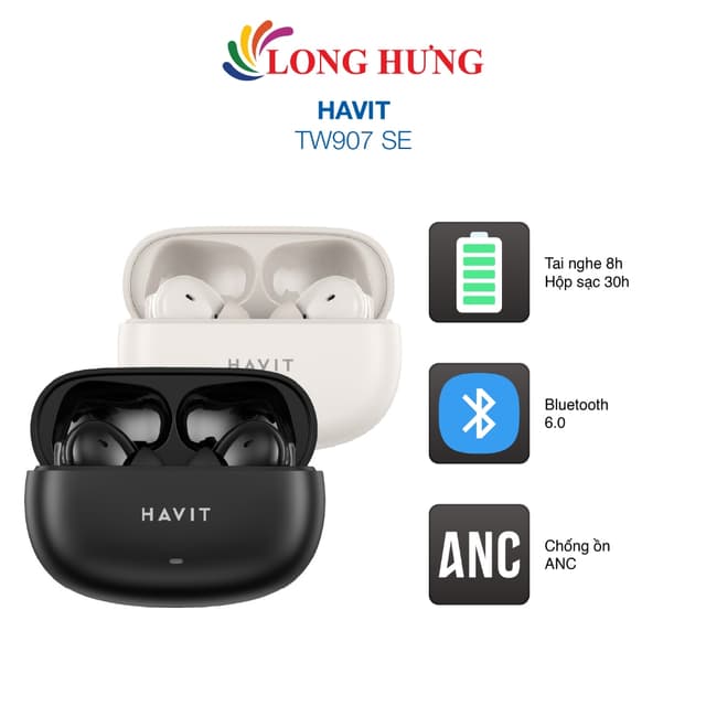 Tai nghe Bluetooth True Wireless Havit TW907 SE - Hàng chính hãng - Ảnh 7