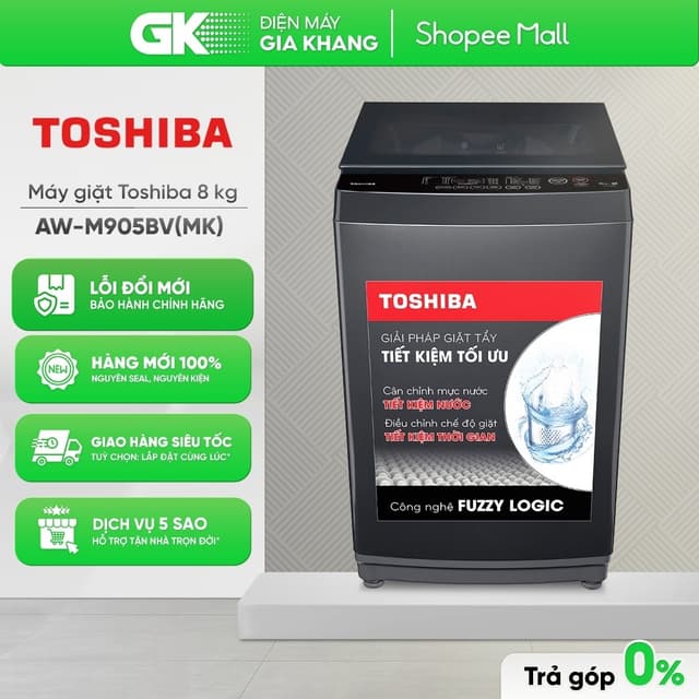 AW-M905BV(MK) 8 Kg | AW-M1000FV(MK) 9 Kg | AW-M1100JV(MK) 10 Kg - Máy Giặt Toshiba [Freeship CẦN THƠ] - Ảnh 8