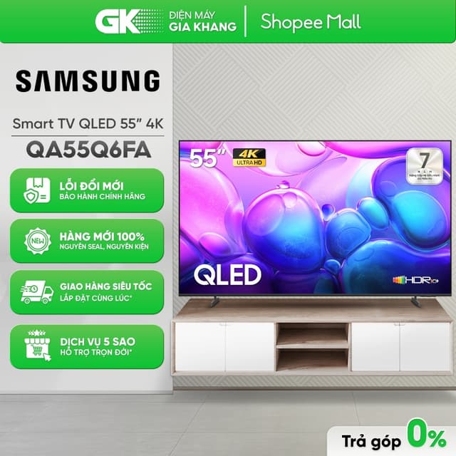 QA55Q6FA - Smart Tivi QLED SAMSUNG 4K 55 Inch QA55Q6FA [Freeship HCM] - Ảnh 7