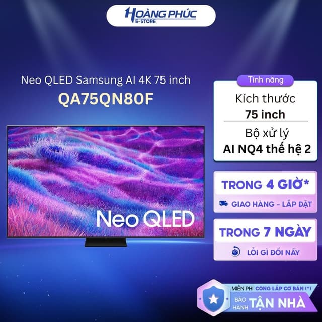 QA75QN80F |  Smart TV SAMSUNG 75 Inch Neo QLED QN80F 4K Vision AI QA75QN80FAKXXV - Ảnh 9