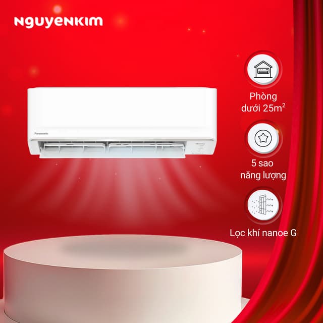 [Lắp đặt 0đ] Máy lạnh/Điều hòa Panasonic Inverter 2 HP CU/CS-PU18AKH-8 - Ảnh 1