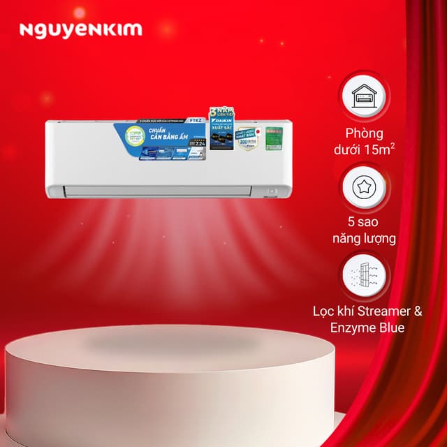 [Lắp đặt 0đ] Máy lạnh/Điều hòa Daikin Inverter 1 HP FTKZ25VVMV - Ảnh 4