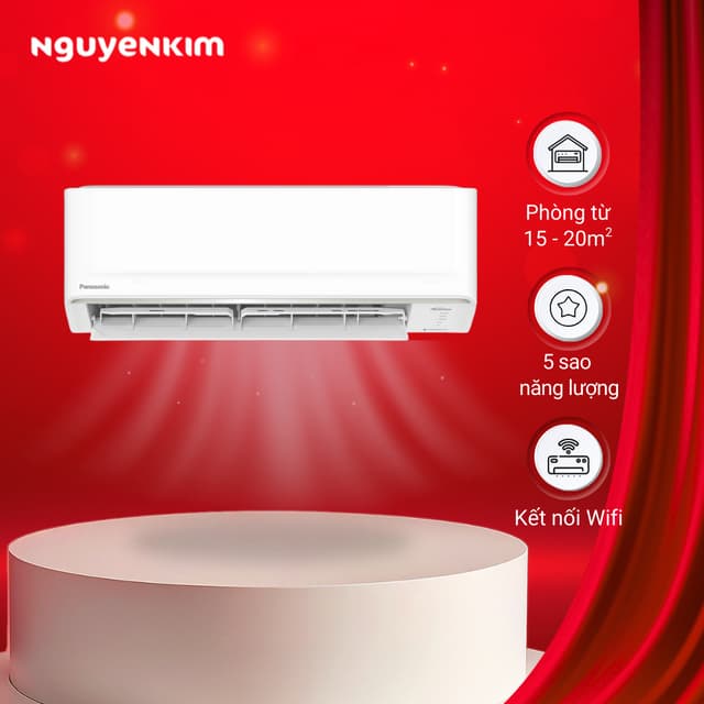 [Lắp đặt 0đ] Máy lạnh Panasonic Inverter 1.5 HP CU/CS-PU12AKH-8 - Ảnh 1
