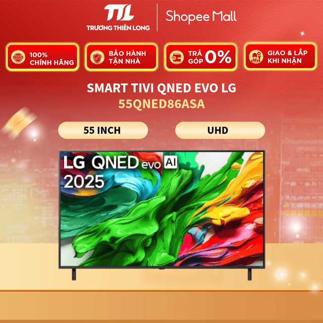 55QNED86ASA - Smart Tivi QNED evo LG AI 4K 55 inch 55QNED86ASA [Toàn Quốc] - Ảnh 1