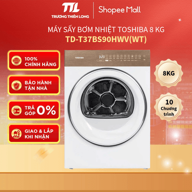 So sánh giá TD-T37BS90HWV(WT) - Máy Sấy Bơm Nhiệt Toshiba 8 Kg TD-T37BS90HWV(WT) [FREESHIP HCM] rẻ nhất?