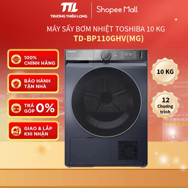 So sánh giá TD-BP110GHV(MG) - Máy Sấy Bơm Nhiệt Toshiba 10 Kg TD-BP110GHV(MG) [FREESHIP HCM] rẻ nhất?