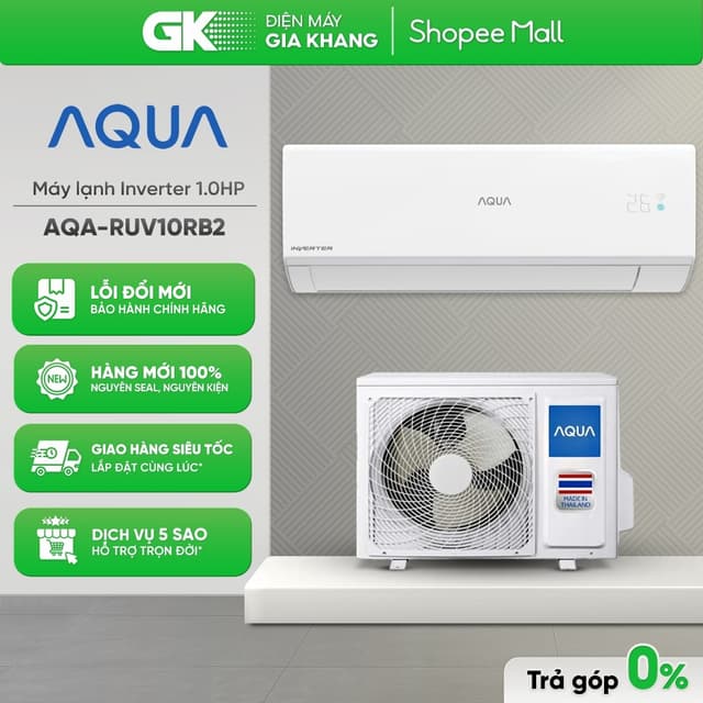 AQA-RUV10RB2 Điều Hòa AQUA UV Cool Inverter 1 HP [Freeship HCM] - Ảnh 2