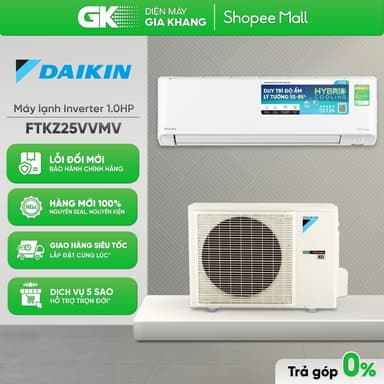 So sánh giá [GIAM300] FTKZ35VVMV / FTKZ25VVMV - Máy Lạnh Inverter Daikin 1.0/ 1.5 HP FTKZ - [Toàn Quốc] rẻ nhất?