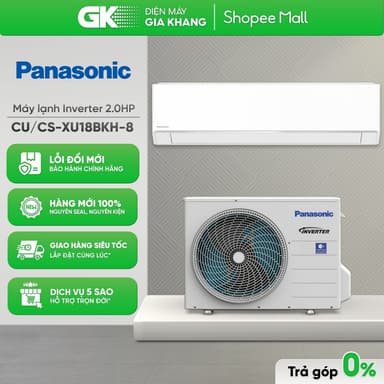 So sánh giá CU/CS-XU18BKH-8 - Máy Lạnh Panasonic Inverter 2 HP XU18BKH-8 - Dòng AERO Inverter Cao Cấp XU (BKH-8) [Freeship HCM] rẻ nhất?