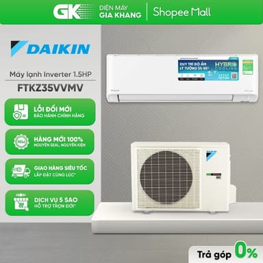 So sánh giá FTKZ35VVMV - Máy Lạnh DAIKIN 1.5 HP Inverter [Freeship HCM]{GIẢM 10%} rẻ nhất?