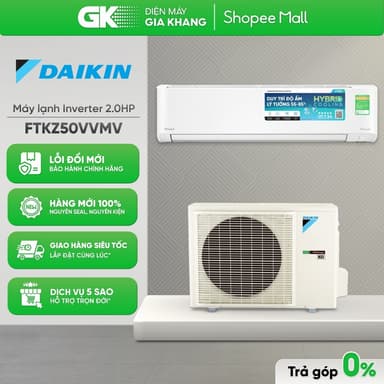 So sánh giá FTKZ50VVMV - Máy Lạnh Daikin Inverter 2 HP [Toàn Quốc]{GIẢM 10%} rẻ nhất?