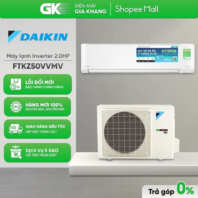 FTKZ50VVMV - Máy Lạnh Daikin Inverter 2 HP [Toàn Quốc]{GIẢM 10%} - Ảnh 7