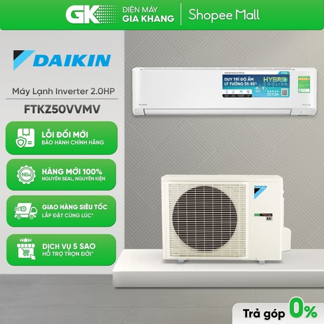 - FTKZ50VVMV - Máy Lạnh Daikin Inverter 2 HP FTKZ50VVMV [Toàn Quốc] - Ảnh 2