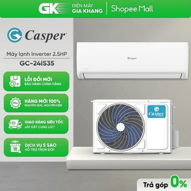 So sánh giá GC-24IS35 [2.5 HP] | GC-12IB36 [1.5HP] GC-09IB36 [1 HP] - Máy Lạnh Casper Inverter [Freeship HCM] rẻ nhất?