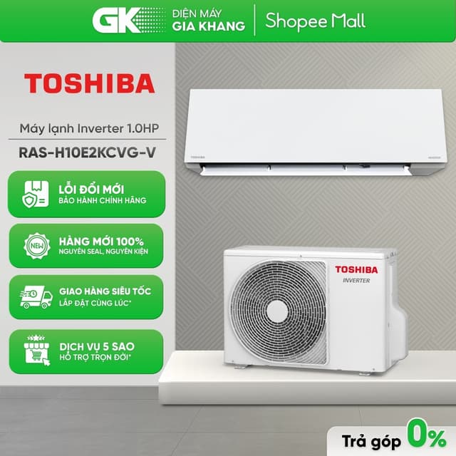RAS-H10E2KCVG-V - Máy Lạnh / Điều Hòa 1 chiều TOSHIBA 1 HP Inverter (<15m2) [Freeship HCM] - Ảnh 11