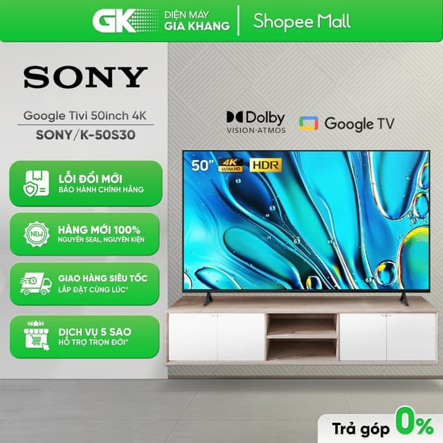 K-50S30 - Google Tivi Sony 4K 50 Inch K-50S30 [Toàn Quốc] - Ảnh 6