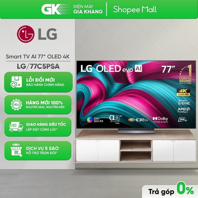 77C5PSA - Smart Tivi OLED LG Evo AI 4K 77 Inch OLED77C5PSA [Freeship HCM] - Ảnh 7
