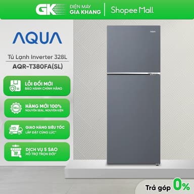 So sánh giá AQR-T380FA(SL) - Tủ Lạnh Aqua Inverter 328 Lít AQR-T380FA(SL) [Toàn Quốc] rẻ nhất?