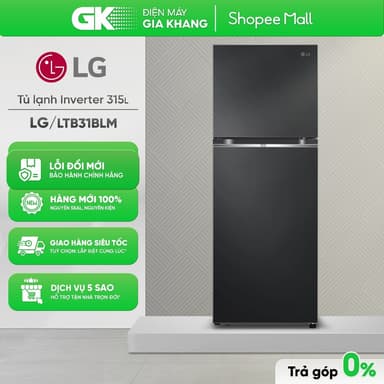 So sánh giá LTB31BLM - Tủ Lạnh LG Inverter 315 Lít LTB31BLM [Toàn Quốc] rẻ nhất?