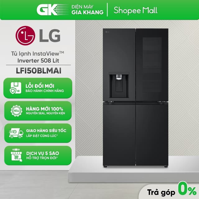 LFI50BLMAI - Tủ Lạnh LG Inverter 508 Lít Multi Door InstaView LFI50BLMAI [Freeship CẦN THƠ] - Ảnh 4