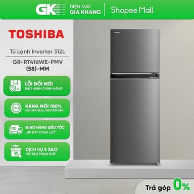 So sánh giá GR-RT416WE-PMV(58)-MM -Tủ Lạnh Toshiba Inverter 312 Lít [Toàn Quốc] rẻ nhất?