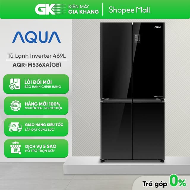 AQR-M536XA(SL) / AQR-M536XA(GB) - Tủ Lạnh Aqua Inverter 469 Lít Multi Door AQR-M536XA(SL) [Freeship HCM] - Ảnh 7