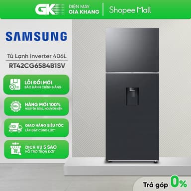 So sánh giá RT42CG6584B1SV - Tủ Lạnh Samsung Inverter 406 Lít RT42CG6584B1SV [Freeship HCM] rẻ nhất?