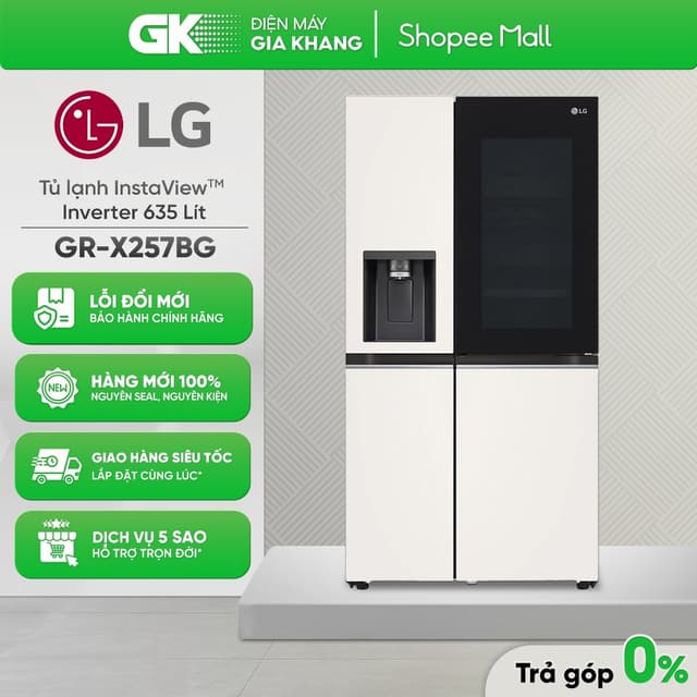 GR-X257BG Tủ Lạnh LG Inverter 635 Lít Side By Side InstaView Door-in-Door{GIẢM 10%} - Ảnh 8