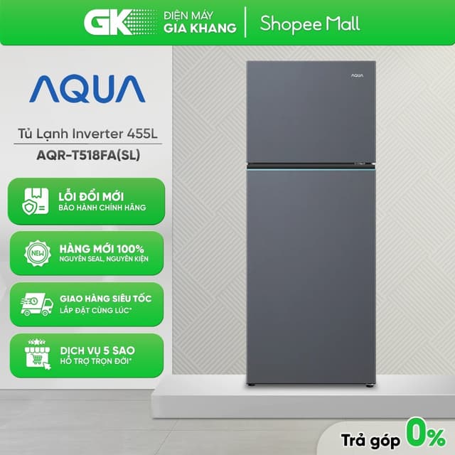 AQR-T518FA(SL) - Tủ Lạnh Aqua Inverter 455 Lít AQR-T518FA(SL) [Freeship HCM] - Ảnh 7