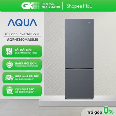 So sánh giá AQR-B360MA(SLB) Tủ Lạnh Aqua Inverter 292 Lít [Toàn Quốc] rẻ nhất?